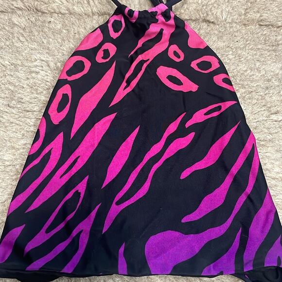 The Attico Animal Print Halter Bikini Top - Picture 5 of 7